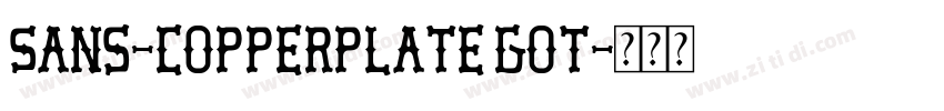 Sans-Copperplate Got字体转换